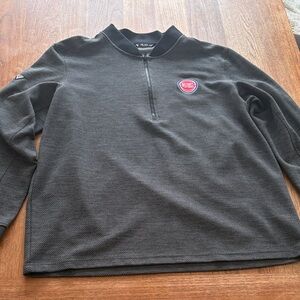 Men's Pistons 3/4 Zip-Up Sweater